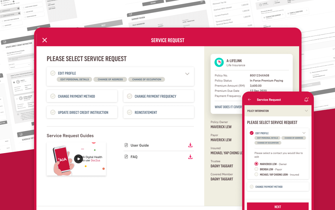 AIA Digital Service Request Platform
